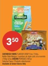 CAVENDISH FARMS FLAVOUR CRISP Fries / Frites, Kettle-Style Wedges