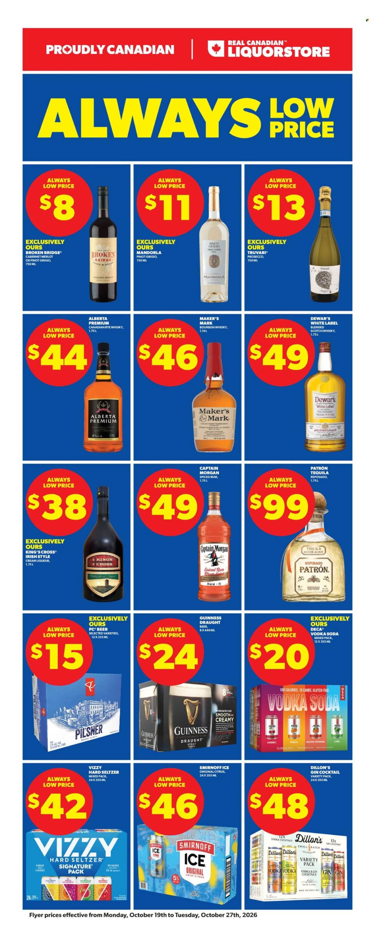 Circulaire Real Canadian Liquorstore - 19 Octobre 2026 - 27 Octobre 2026. Page 1