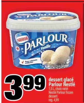 DESSERT GLACÉ PARLOUR NESTLÉ