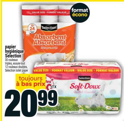 PAPIER HYGIÉNIQUE SELECTION