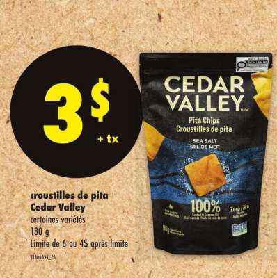 Cedar Valley pita chips