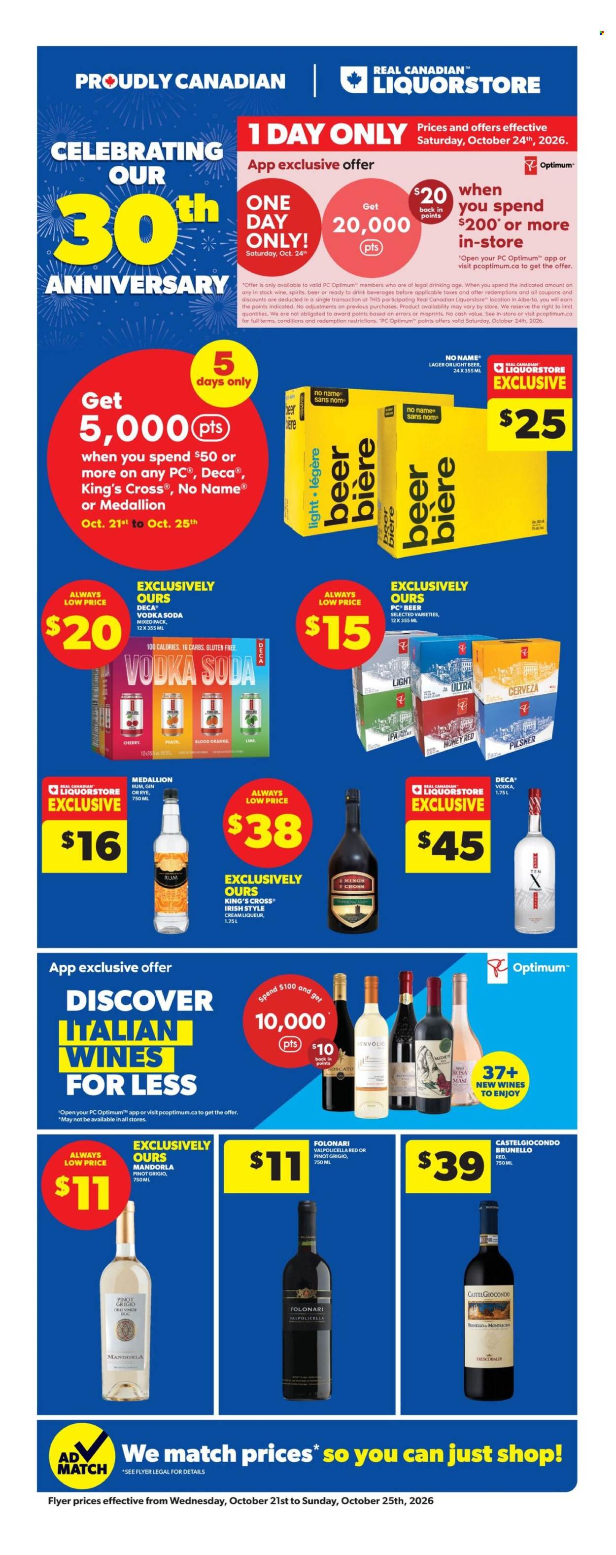 Circulaire Real Canadian Liquorstore - 21 Octobre 2026 - 03 Novembre 2026. Page 1