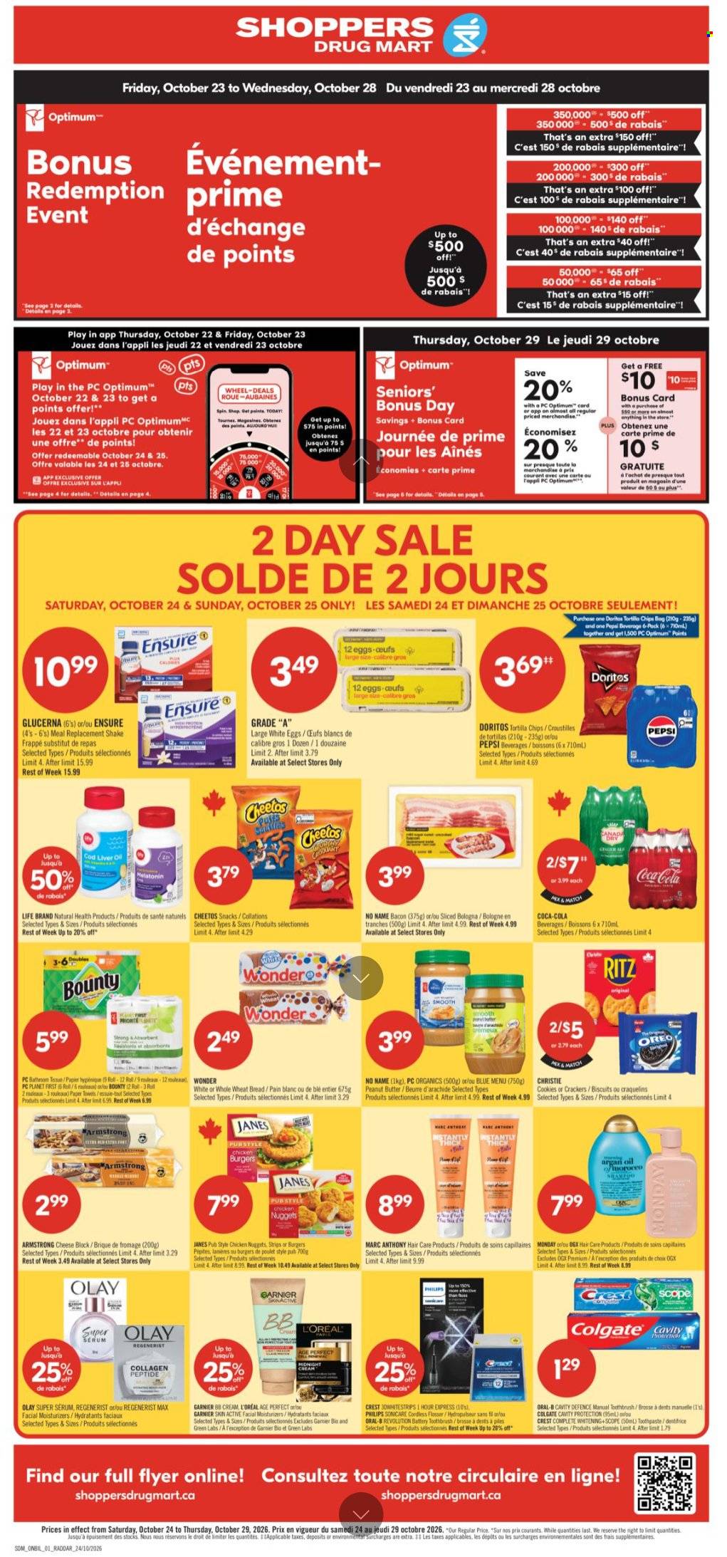 Circulaire Shoppers Drug Mart - 24 Octobre 2026 - 29 Octobre 2026. Page 1