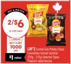 LAY'S FAMILY SIZE POTATO CHIPS