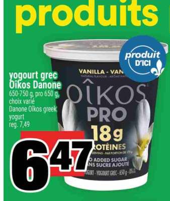 YOGOURT GREC OIKOS DANONE