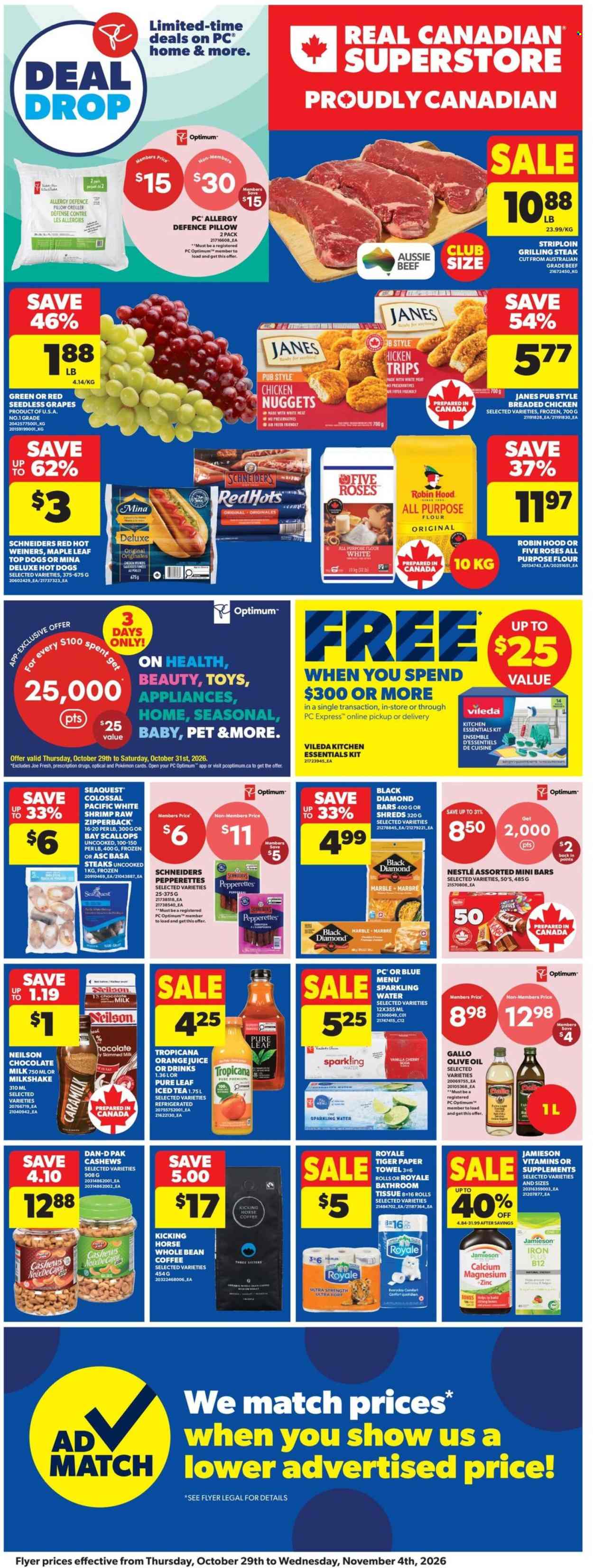 Circulaire Real Canadian Superstore - 29 Octobre 2026 - 04 Novembre 2026. Page 1