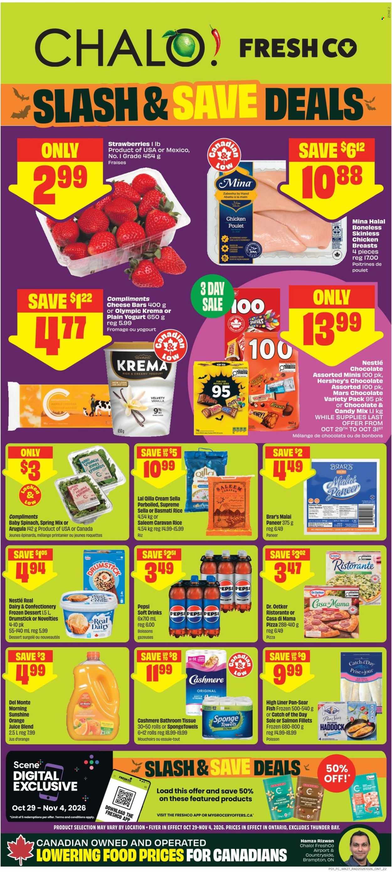 Circulaire Chalo! FreshCo. - 29 Octobre 2026 - 04 Novembre 2026. Page 1