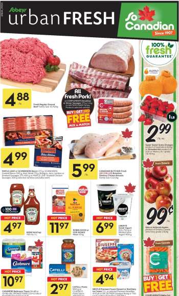 Circulaire Sobeys Urban Fresh - 29 Octobre 2026 - 04 Novembre 2026.